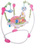 WePro Store babapulóver aktivitásközponttal, állítható magasságú, 360°-ban forgó üléssel, hangokkal, fényekkel, vonzó kiegészítőkkel, többszínű, 6 hónapos kortól, rózsaszín