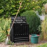  ECO-KING 400L Komposztáló Láda - Fekete, Kerti Komposztáló