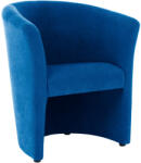 TEMPO KONDELA Klub fotel, kék, CUBA - pepita