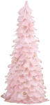 MagicHome MagicHome karácsonyi dekoráció, karácsonyfa pehelyből, rózsaszín, 22 x 46 cm