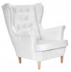  Luna Scandinavian fotel lábtartóval és gombpufferrel Family Meble sötétszürke