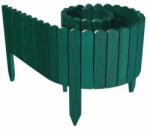 Artool Dekoratív kerti kerítés fából, zöld, 200x30 cm