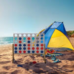  XXL amőba játék natúr-piros-kék 10039172