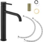 Gamma Fürdőszobai Mosdó Csaptelep Álló Magas Roy Loft Fekete (BRyUW-bk)