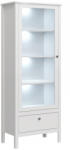 Tempo Vitrin 1W1S, fehér, OLJE, 65 x 37 x 200, 6 cm