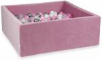  Négyzet alakú labdamedence rózsaszín 110x110cm - pepita - 59 789 Ft