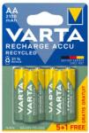 VARTA Újratöltés Accu Recycled 5+1 AA 2100 mAh R2U, Varta, Ni-MH, 2100 mAh (4008496980338)