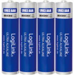 LogiLink Ultra Power AAA alkáli elemek, Micro, 1, 5V, 4 db
