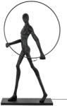 King Home Human Round LED Állólámpa Üvegszálas Fekete Művészi (XCF0211L)