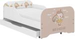 Wooden Toys MIKI gyerekágy 140x70cm ajándék matraccal, ágyneműtartó nélkül - Balerina Unikornis