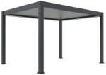  SUN ELEGANCE 3x4 m Motoros light grey terasz pergola + LED világítás