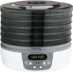 H. Koenig DSY700 Szárító, 250W, élelmiszer, gyümölcs, zöldség, fűszerek, digitális vezérlés, 5 mozgatható és cserélhető tálca, könnyen használható