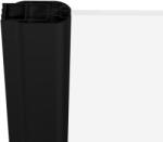 RAVAK Chrome uși de duș 90 cm înclinabilă negru mat/sticlă transparentă 1QV70301Z1 (1QV70301Z1)