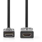 Nedis ultra HD HDMI hosszabbító (toldó) kábel CCVGL34096BK50, HDMI dugó - aljzat, 4K60Hz, ARC, 10, 2 Gbps, 5 m (CVGL34096BK50)