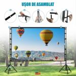 Linomag Linomag® 100" Vetítővászon Állvánnyal - 4K HD, 160° Látószög