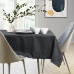 AmeliaHome Asztalterítő Gaia grafitszürke dombornyomott 150x260 owal AmeliaHome