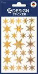 AVERY Autocolant pentru ferestre, 2 foi, 76x120 mm, AVERY ZWECKFORM, "Z-Desing No. 52252", stele aurii (52252)