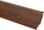 4M 10 darabos MDF szegélyléc készlet, minden tartozékkal, sötét tölgy, 60mm x 20mm, 2, 4m hosszúságú