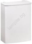 Bemeta Компактен кош 19 x 26, 5 см от неръждаема стомана с бяло покритие (BD0372)