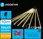 Aigostar - LED соларен коледен гирлянд 384 LED, 13м, IP65, топла бяла (AI1207)