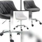  Háttámlás kozmetikai szék 3 színben - Waldemar - Szürke (316852)