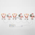 Somogyi Elektronic MLS6 LED-es mikulás fényfüzér, szilikon, 6db melegfehér LED, elemes tápellátás, beltéri kivitel - webmuszaki