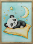  PANDA FESTÉS VÁSZONRA PÁRNÁN KERET NÉLKÜL 50x70 CM PREMIUM VÁSZON