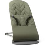 BabyBjörn Balansoar Bliss Dark Green BabyBjorn cu aspect delicat de petala, tesatura matlasata (006140A) Sezlong balansoar bebelusi