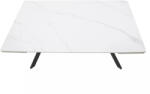 SIGNAL MEBLE Imperia 160 Kihúzható Kerámia Étkezőasztal Matt Fehér/Fekete (IMPERIABC160)