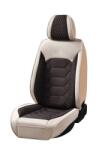  Univerzális autósüléshuzat-szett, krémszínű és barna szövetből, elöl-hátul