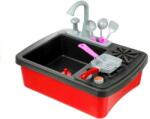 LeanToys Gyermek mosogatókészlet játékkályhával és csapteleppel 14 tartozékkal MCT 2584