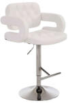  Dublin Bárszék - Állítható Magasságú - Műbőr - Fehér