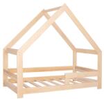 Springos Házikó fagyerekágy 160x80 cm natúr (BD0007)