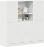  3 részes fehér szerelt fa konyhai szekrénygarnitúrák