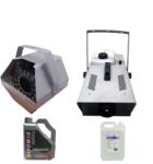  Lufigép csomag, 5 l lufifolyadék és füstgép, 5 l füstfolyadék, IdeallStore®, távirányítóval