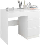 Mobene Mobene, Modern számítógépasztal N34, 77x50x96cm, lábtér 53x62cm, fehér