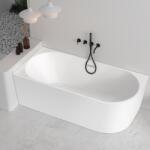 Rune Cada freestanding Rune Birka acril alb lucios 170x80 cm montaj stanga lipita de perete, BTW (5940541332794)