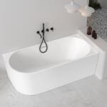Rune Cada freestanding Rune Birka acril alb lucios 170x80 cm montaj dreapta lipita de perete, BTW (5940541332787)