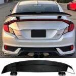 Honda Civic Sedan 10. generációs 2016-2020-as hátsó spoiler fényes fekete ABS csomagtartó sárvédő