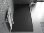 Mexen Amon SMC zuhanytálca 150 x 80 cm, fekete - 4F708015 Kompozit zuhanytálca Kompozit zuhanytálca (5905315073594)