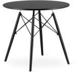  Modern fa Dohányzóasztal 80cm - fekete