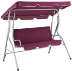  Cecina 3 személyes hintaágy kerti nyugágy piros 25403