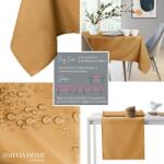 AmeliaHome Asztalterítő Empire arany sima klasszikus 80x80 AmeliaHome