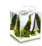 AQUAEL Shrimp Set Smart Day& Nnight 30 black | Nano akvárium (fehér) garnélarákoknak és kisebb halaknak - 29x29x35 cm