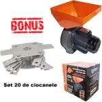 DDT Elektromos gabonadaráló, nagy tartály, DDT, 3, 5 kW, 3000 ford. /perc, 200 kg/h, 2 kalapácskészlet