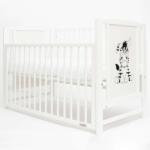 New Baby BEA Zebra Kiságy - Leengedhető Oldalráccsal