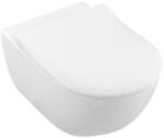 Villeroy & Boch 5614R201 - Falra szerelhető WC SoftClose ülőkével SUBWAY kerámia/fehér 5614R201 (VB0192)