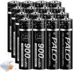 Palo 1, 5 V AAA újratölthető akkumulátorkészlet, LCD kijelző töltő, nagy kapacitású 900mwh, 16db AAA akkumulátor