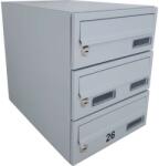  M26 Postaládablock - 5 Postaláda - Szürke RAL 7040