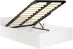 AKORD CLP Tárolós Ágy Laminált Fehér 140x200 Emelhető Ágyneműtartós + ágyrács (LOZPODSOBIA140)